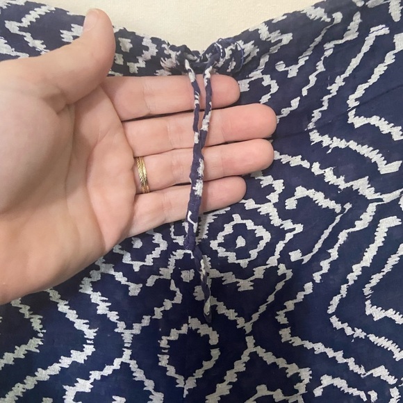 Cartoon women's printed boho batik drawstring ankle tie beach pants EUC - Picture 3 of 8